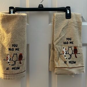 Cat kitchen towels